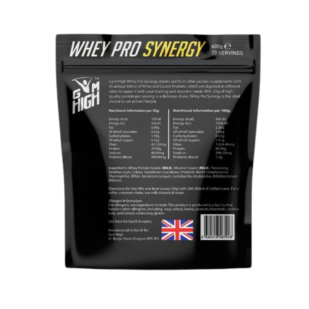 GYM HIGH Whey Pro Synergy Dynamic 600g - Image 2