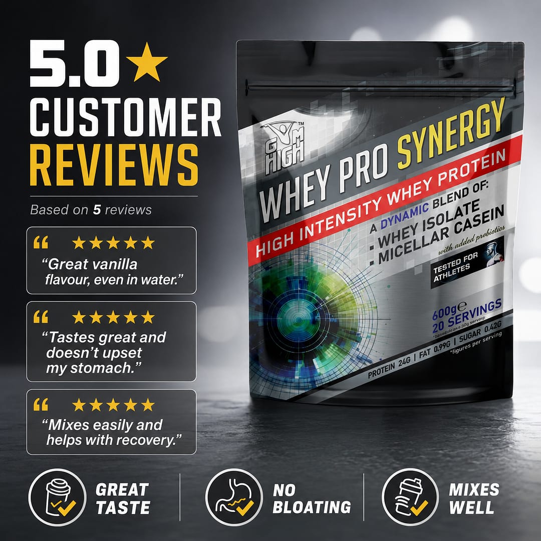 GYM HIGH Whey Pro Synergy Dynamic 600g - Image 4