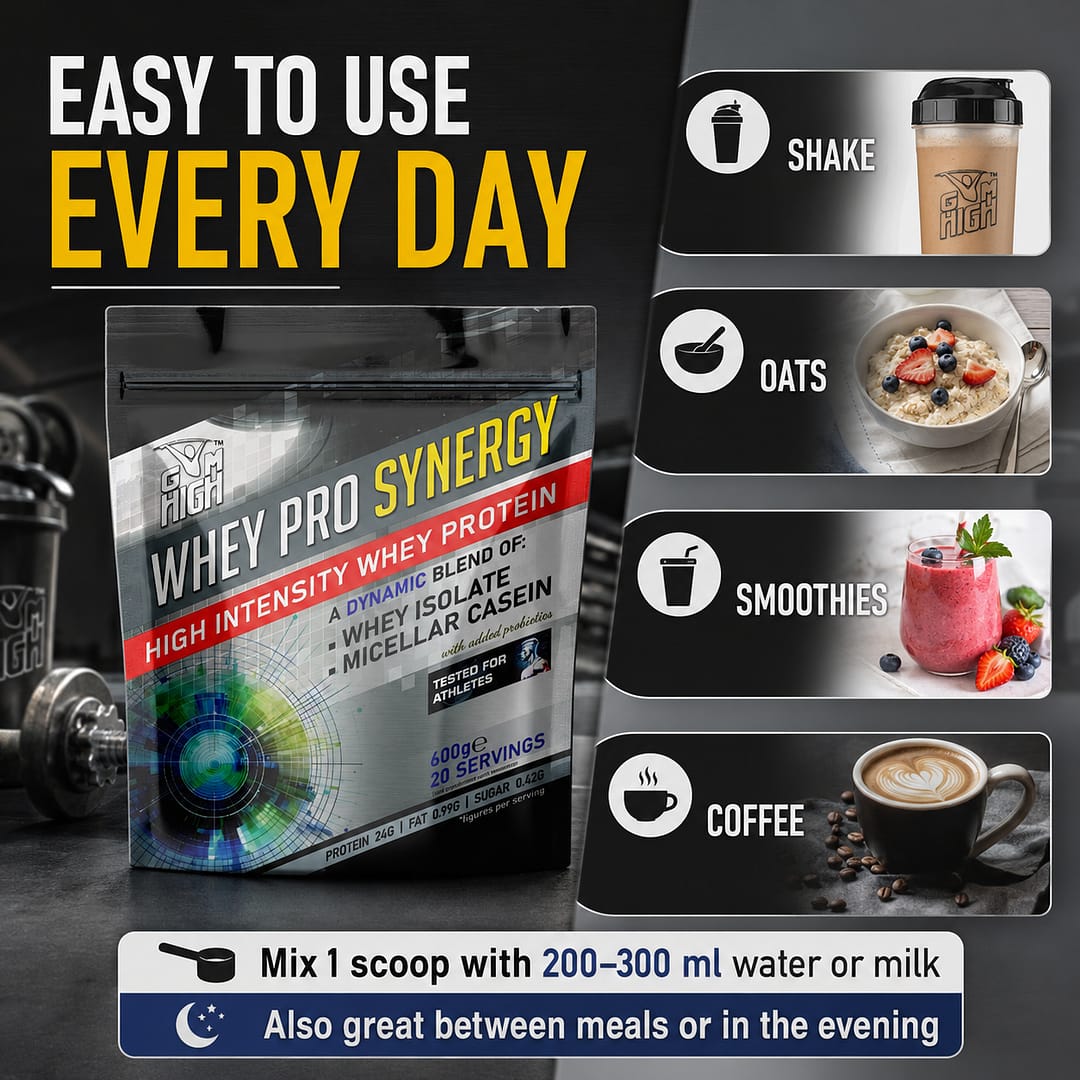 GYM HIGH Whey Pro Synergy Dynamic 600g - Image 7