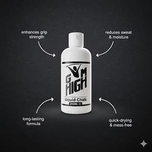 Gym High Liquid Chalk 250ml - White Matte Bottle