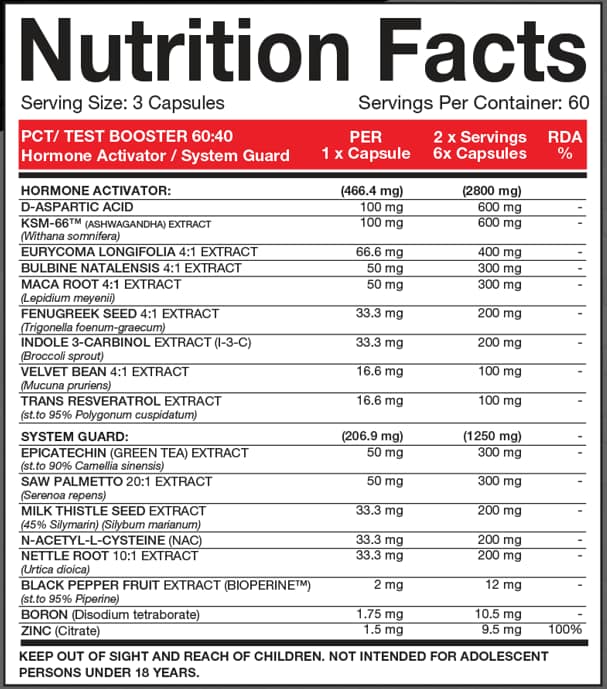 GYM HIGH Testo Pro Capsules - Image 3