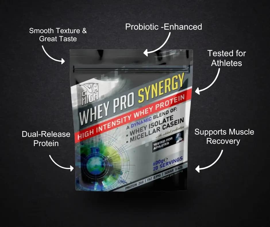 GYM HIGH Whey Pro Synergy TESTED 600g