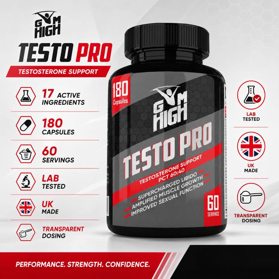 GYM HIGH Testo Pro Capsules - Image 5