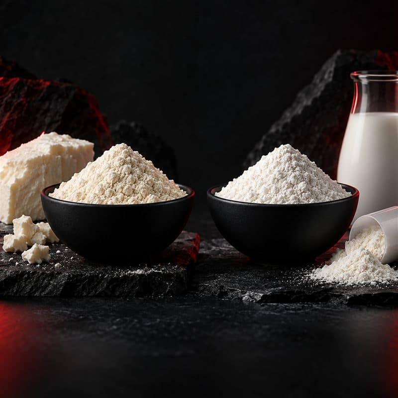 Whey isolate and micellar casein ingredients