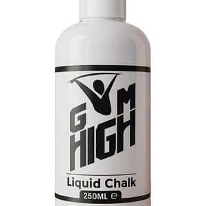 white bottle with GYM HIGH liquid chalk