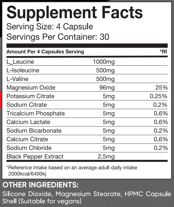GYM HIGH BCAA Capsules - Image 3