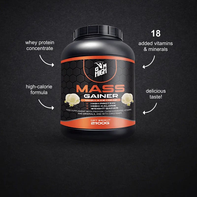 Mass gainer for weight gain, and muscle Gym High